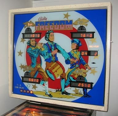 Freedom backglass