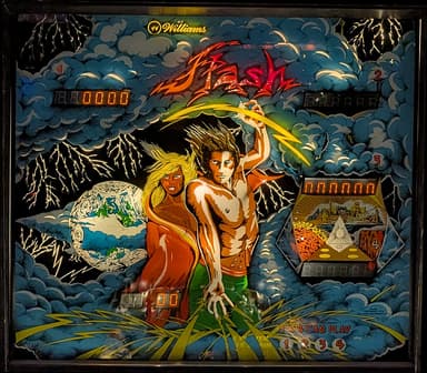Flash backglass