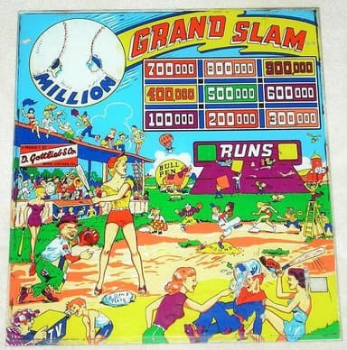 Grand Slam backglass