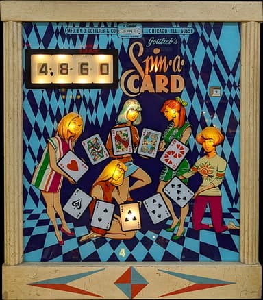 Spin-A-Card backglass