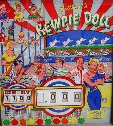 Kewpie Doll backglass