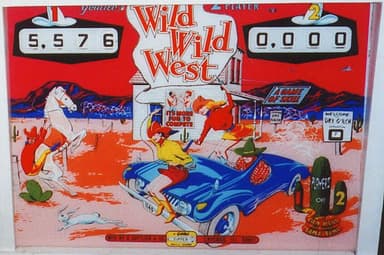 Wild Wild West backglass