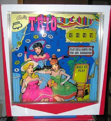 Trio backglass