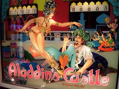 Aladdin's Castle backglass