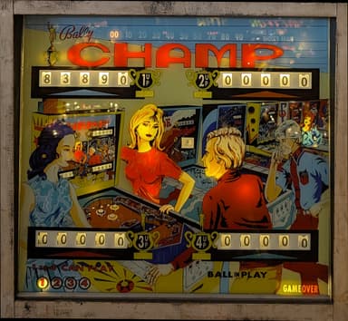 Champ backglass