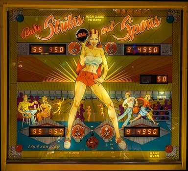 Strikes and Spares backglass