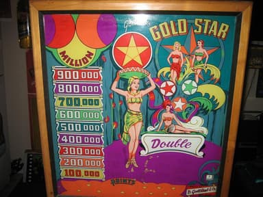 Gold Star backglass