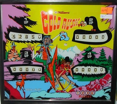 Gold Rush backglass