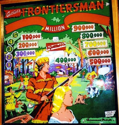 Frontiersman backglass