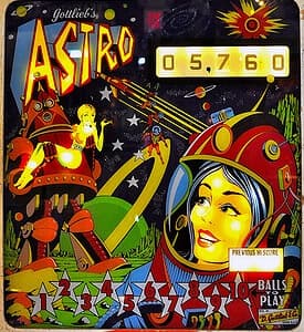 Astro backglass