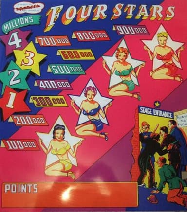 Four Stars backglass