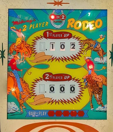 Rodeo backglass