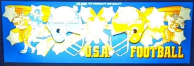U.S.A. Football backglass