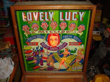 Lovely Lucy backglass