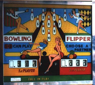Bowling Flipper backglass