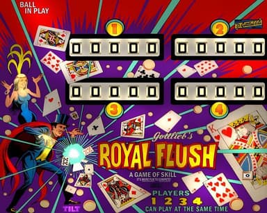 Royal Flush backglass