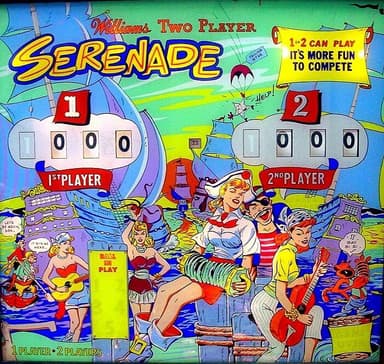 Serenade backglass