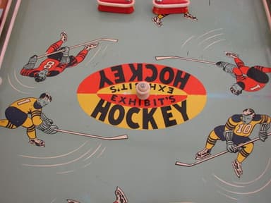 Electric Hockey backglass