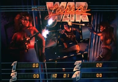 Laser War backglass