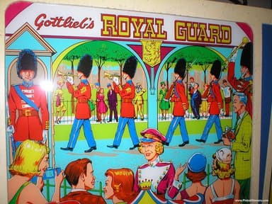 Royal Guard backglass