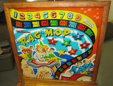 Rag Mop backglass
