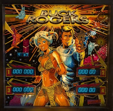 Buck Rogers backglass