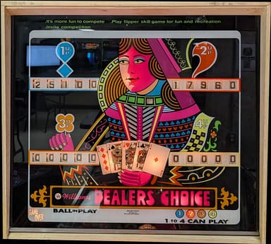 Dealer's Choice backglass