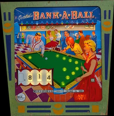 Bank-A-Ball backglass