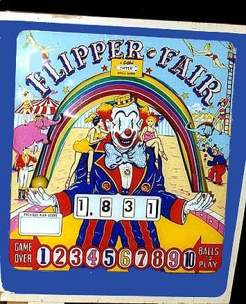Flipper Fair backglass