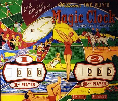 Magic Clock backglass
