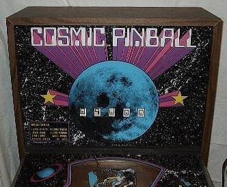 Cosmic Pinball backglass