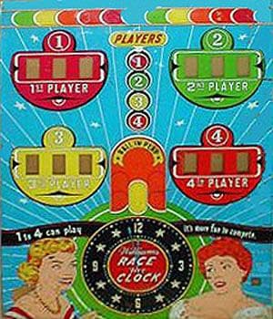 Race the Clock backglass