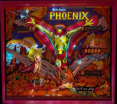 Phoenix backglass