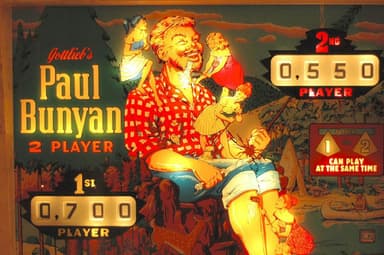 Paul Bunyan backglass