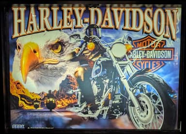 Harley Davidson backglass