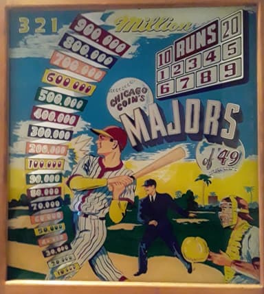 Majors of '49 backglass