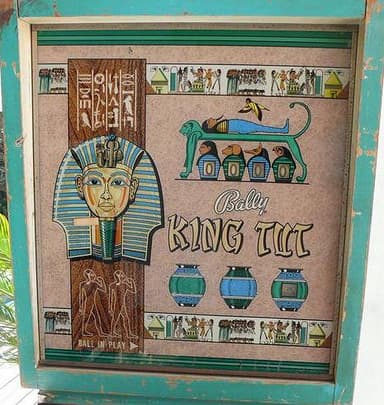 King Tut backglass