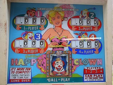Happy Clown backglass