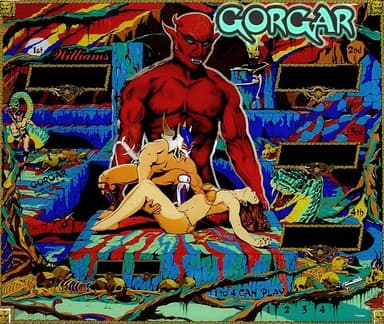 Gorgar backglass