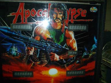 Apocalypse Now backglass