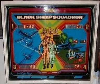 Black Sheep Squadron backglass