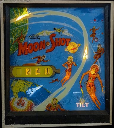 Moon Shot backglass