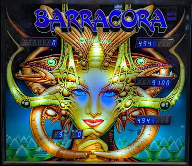 Barracora backglass