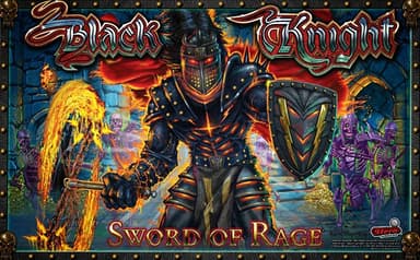 Black Knight: Sword of Rage (Pro) backglass