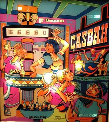 Casbah backglass