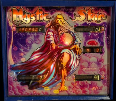 Mystic Star backglass