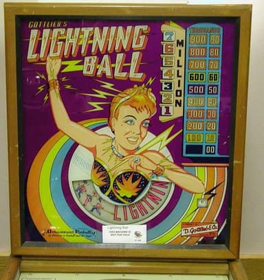 Lightning Ball backglass