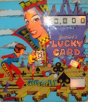Lucky Card backglass