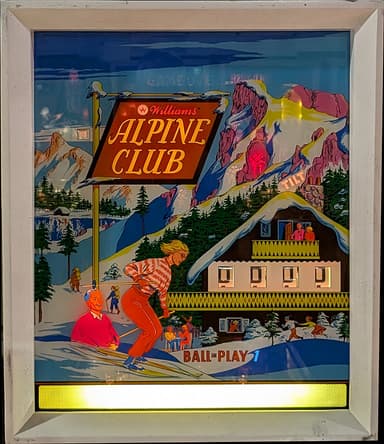 Alpine Club backglass