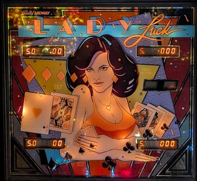 Lady Luck backglass